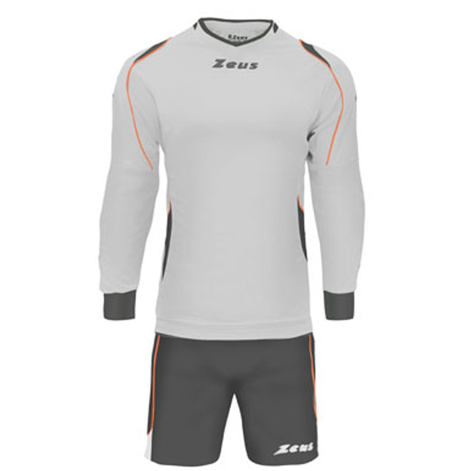 Zeus Kit Gk Paros Bianco - Grigio Scuro - Arancio Fluo Xl-image