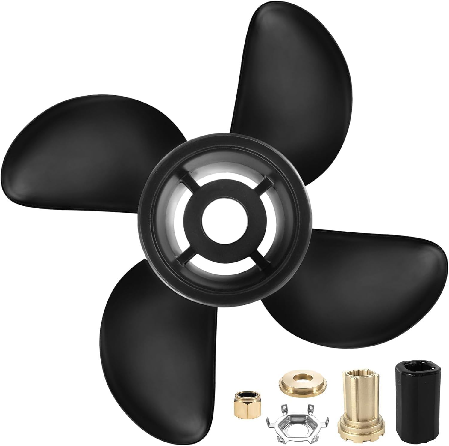 Upgrade OEM 14x19-4B Boat Propeller fit Mercruiser Alpha One &Mercury Outboard Motos 135-300 Hp,OEM Parts No.48-8M0084495 Hub Kits Included,15 Spline Tooth,RH,mercruiser 3.0 Propeller