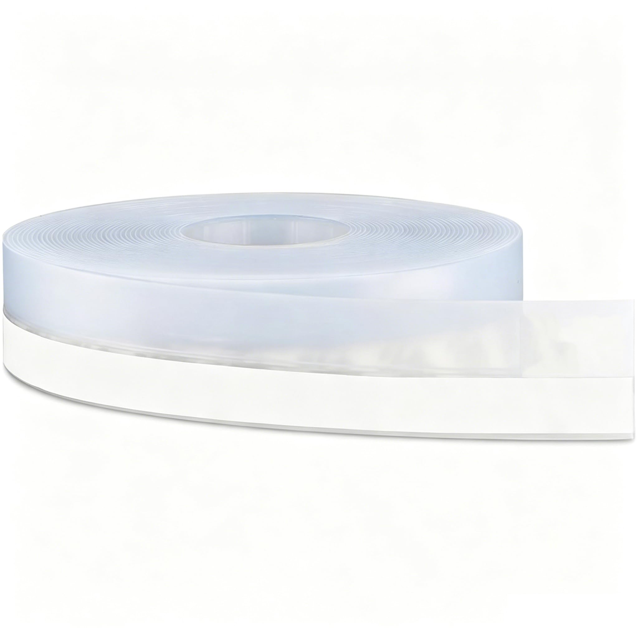 Silicone Seal Strip, No Residue Door Weather Stripping, 25MM Sealing Tape for Door Draft Stopper Adhesive Tape for Doors Windows and Shower Glass Gaps Shower Seal Strip (Transparent, 16.4 Feet)