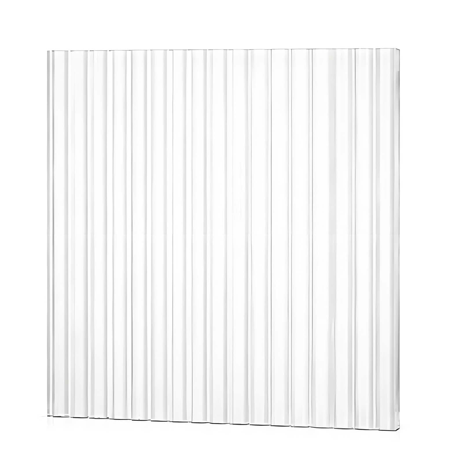 WOFDALY 3mm Fluted Acrylic Sheet Clear Textured Privacy Panel for Cabinet Door Inserts Room Dividers Window Panels and Interior Decoration,150x150mm