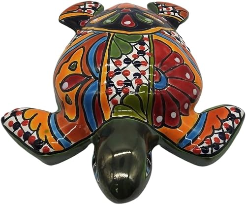 Miniatura 2 de Tortuga marina mini pintada a mano interior al aire libre multicolor figura esmaltada
