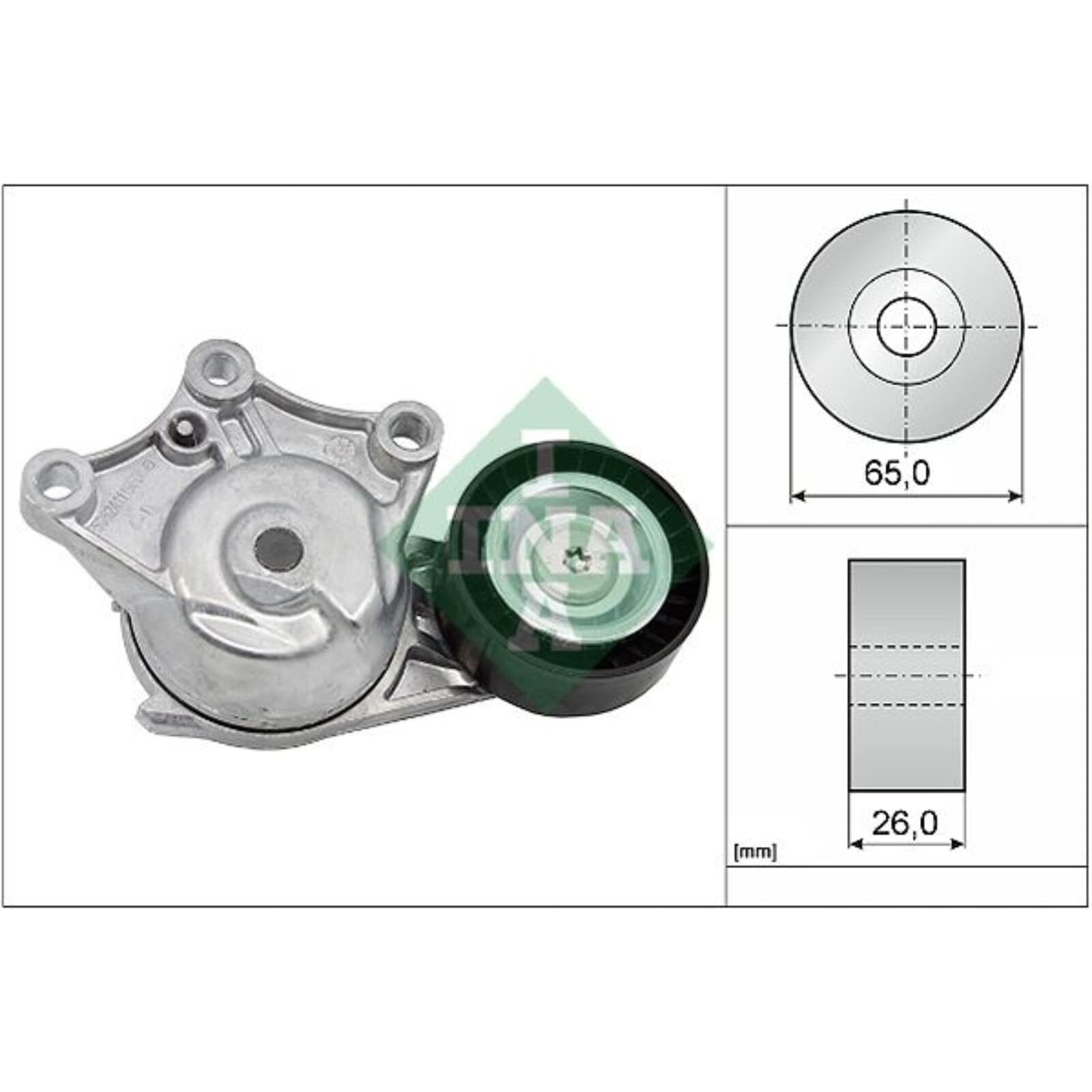 INA Jeu de courroies trapézoïdales à nervures 529 0323 10 1020mm Compatible avec PEUGEOT 208 I 3/5 portes CA, CC 2008 Break CU 208 II 3/5 portes UB, UP, UW, UJ, CITROËN C3 II SC
