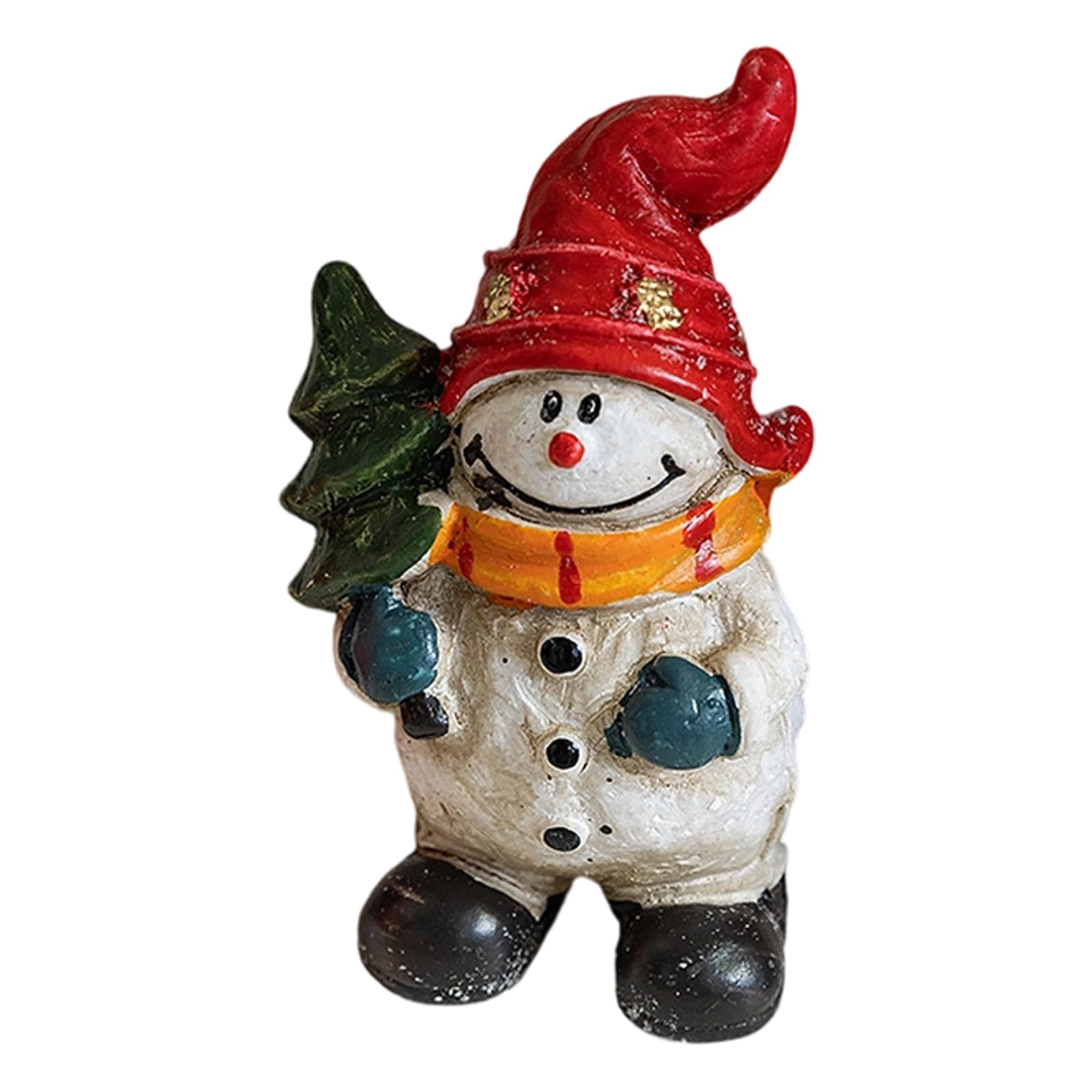 Hsioluted Resin Santa Clauses Statues Christmas Standing Figurines Ornament for New Years Christmas Decorations Table Centerpieces Santa Clauses Statues Table Centerpieces