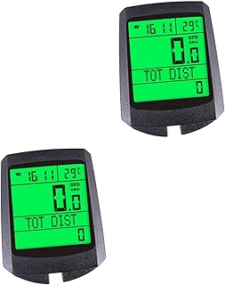 LIOOBO 2 Peças Excersize Bicicleta Exercício Bicicleta Bicicletas De Exercício Bicicleta Estatica Para Ejercicios Luz Traseira Velocímetro Tacômetro Bicicleta Velocímetro Com Fio