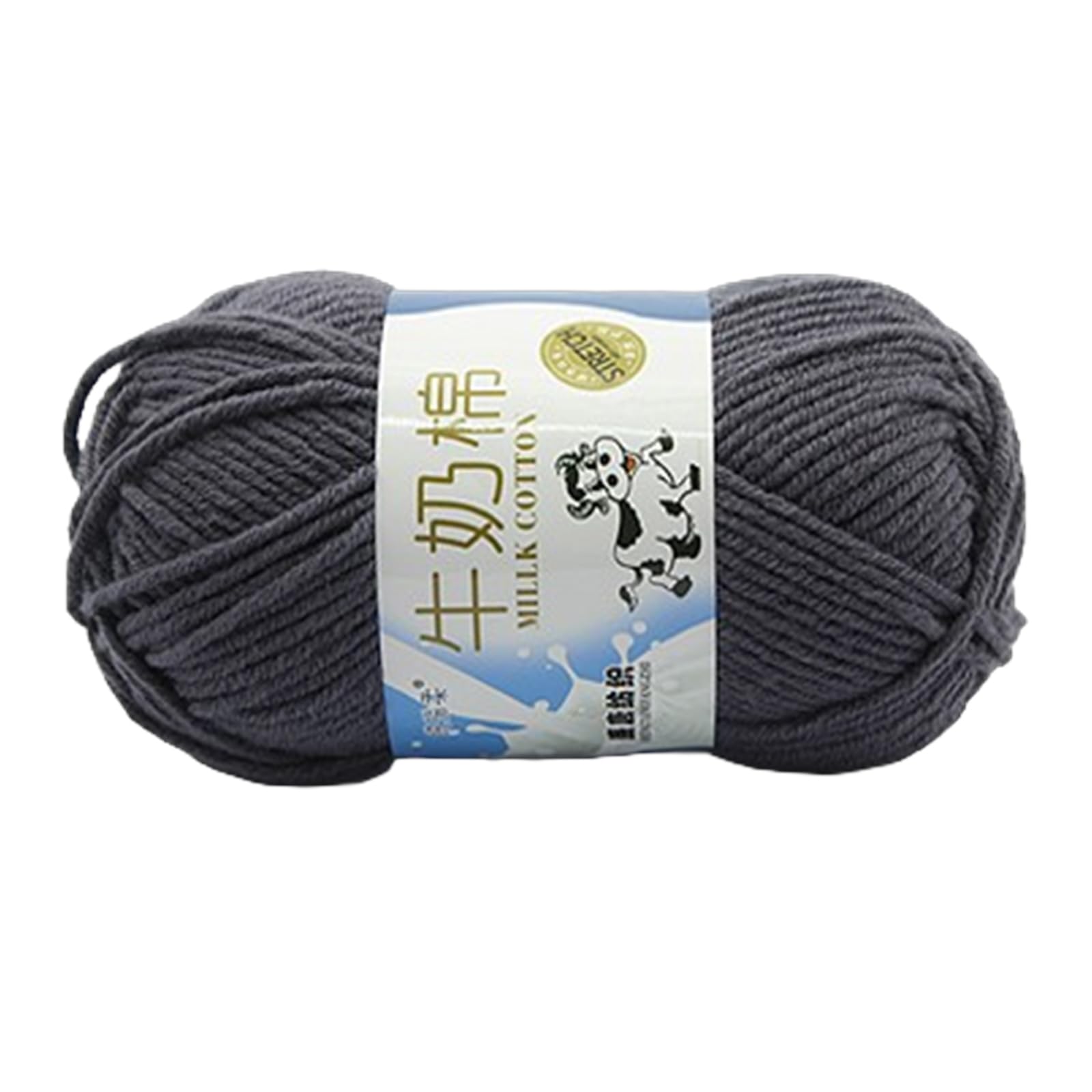 Jazuaiao Milk Cotton Yarn Hand Knitting Yarn Multicolor Soft Cotton Threads Baby Crochet for Scarves Blanket Shawls Hat Milk Soft Crochet and Knitting