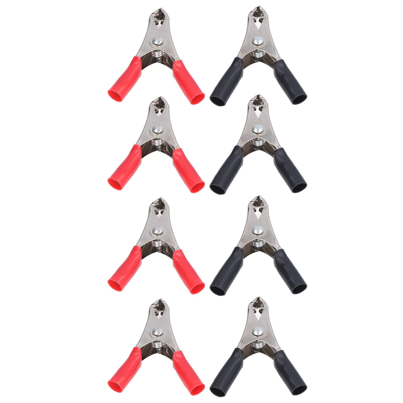 Izolowane klipsy krokodylkowe, klipsy aligatora. 50 Sets Insulated Crocodile Clips - 10A Battery Clip & Cable Clamp Tool Kit for Testing Equipment
