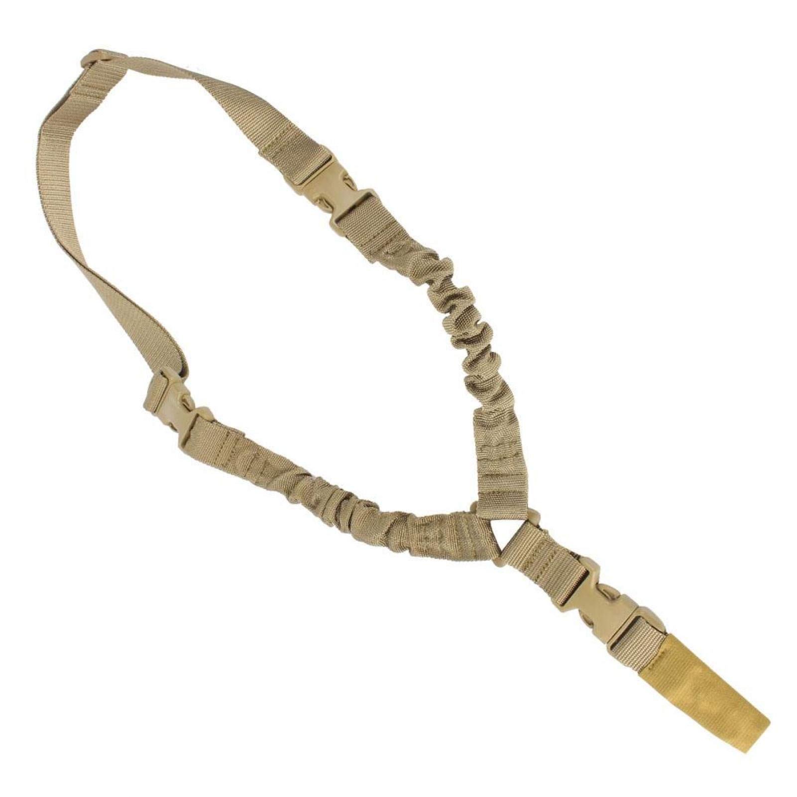 Point Sling Tattico della Pistola, Rifle Strap con Veloce Clip Tactical Gun Tracolla Regolabile Airsoft Cinghia Cinturino Tattica Pistol Singolo Fionda Corda Spalla per Softair Fucile da Caccia