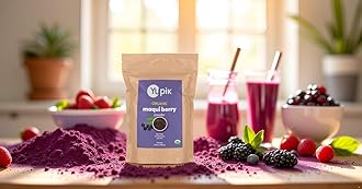 Yupik Organic Powder Superfood, Maqui, 8.8 Oz, Non-GMO, Vegan, Gluten-Free, Pack of 6