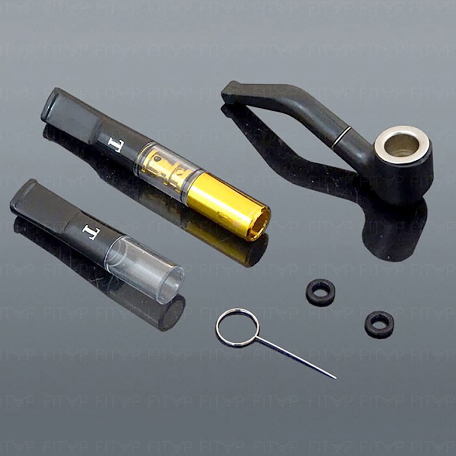 Cigarette Pipe Holder Healthy Filter Washable Mouthpiece Smoking Pipe Regular Size Reduce Tar in Multicolor