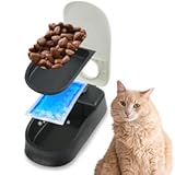 PAWISE Automatic Pet Feeder for Dogs and Cats, 1.5 Cup Food Dispenser Feeder with 48-Hour Timer - Single