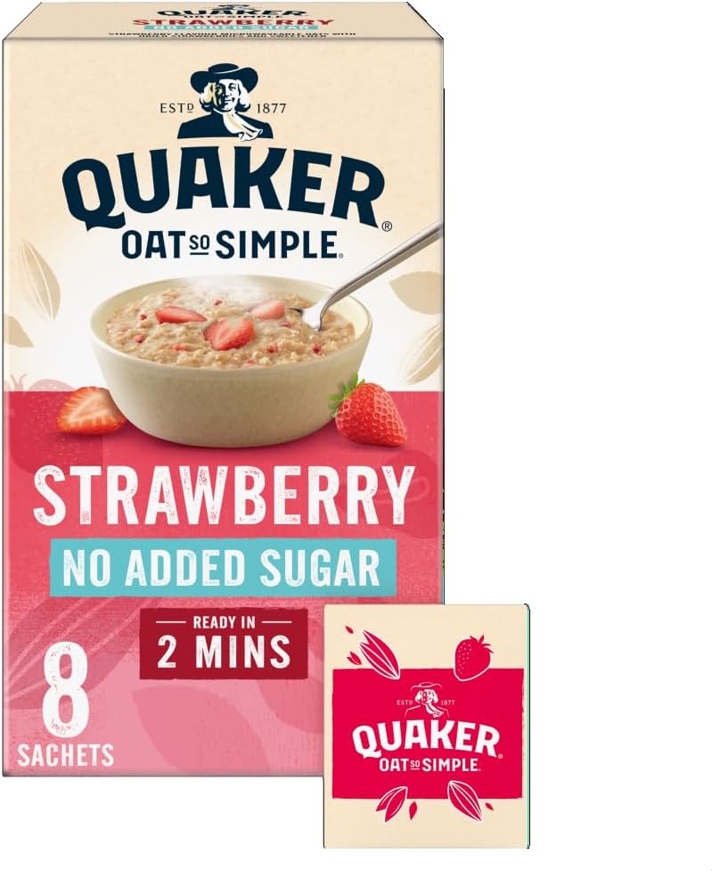 Oat So Simple Simply Strawberry Porridge Sachets 8 x 32.5 g