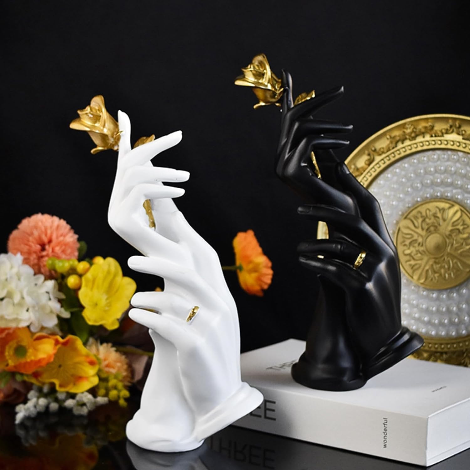 Statue gestuali e sculture, statue astratte gestuali, decorazioni per la casa, perfette per matrimoni, scrivania, decorazione, regali(femmina)