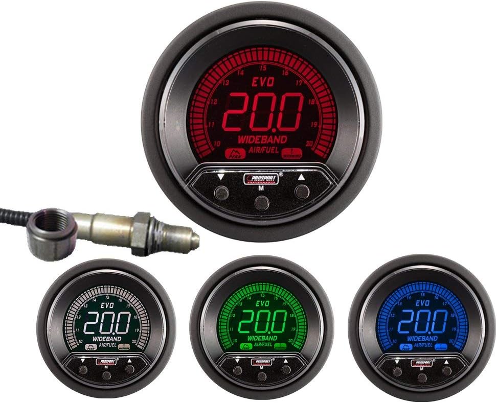 New Prosport 52mm Premium EVO Wideband Digital Air Fuel Ratio Kit