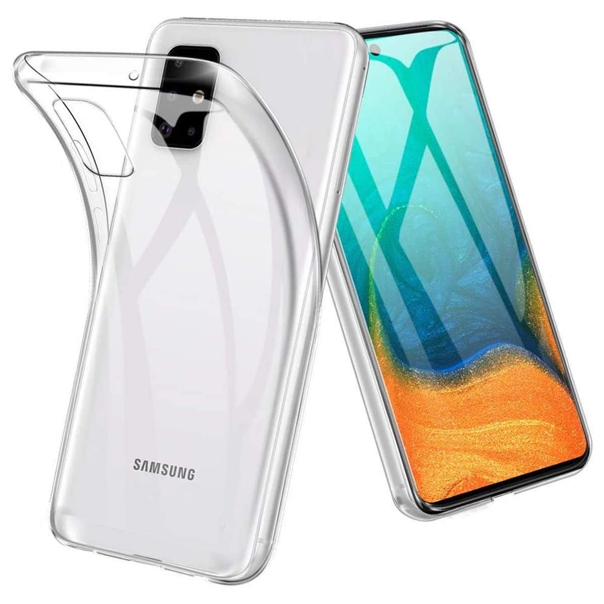 Samsung Galaxy A71 Transparent case cover | Anti Scratch, Anti-Fingerprints | With Slightly raised edges for 360 Drop Protection (Samsung Galaxy A71)