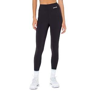 Spalding Womens Activewear Legging High Rise with Pockets Everyday Running Yoga Gym Workout Lounge