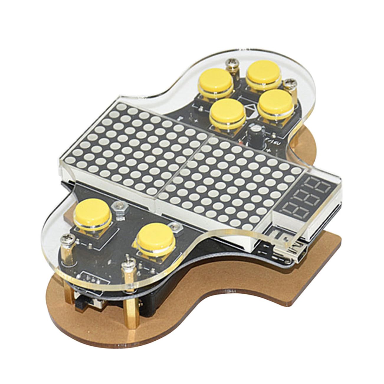 Kit Fai da Te Console di Gioco Elettronica Retrò per Ragazzo Ragazza, Pratica Saldatura con Alimentazione USB e Codici Modificabili, Imparare Programmazione e Elettronica,