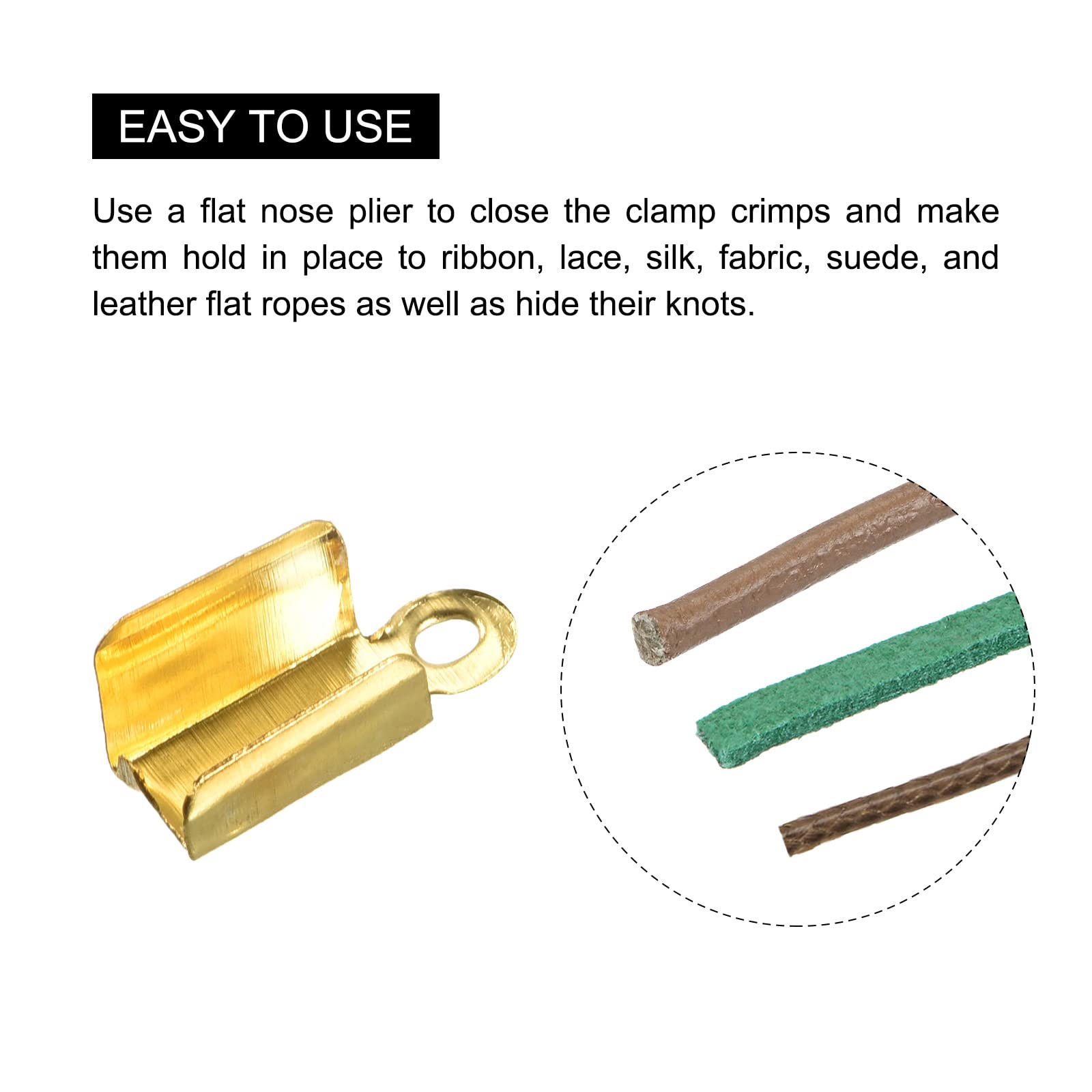 400 Pièces Fermoirs à Sertir Pliables 4,5 X 11 Mm – Couleur Argent – Pour Bijoux DIY