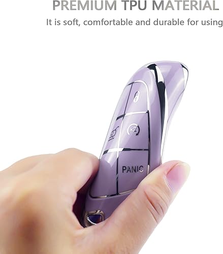 Miniatura 6 de OFFCURVE Funda para llave de automóvil Dodge Jeep, funda para llave de automóvil para Dodge Charger Challenger Dart Journey Durango Grand Caravan