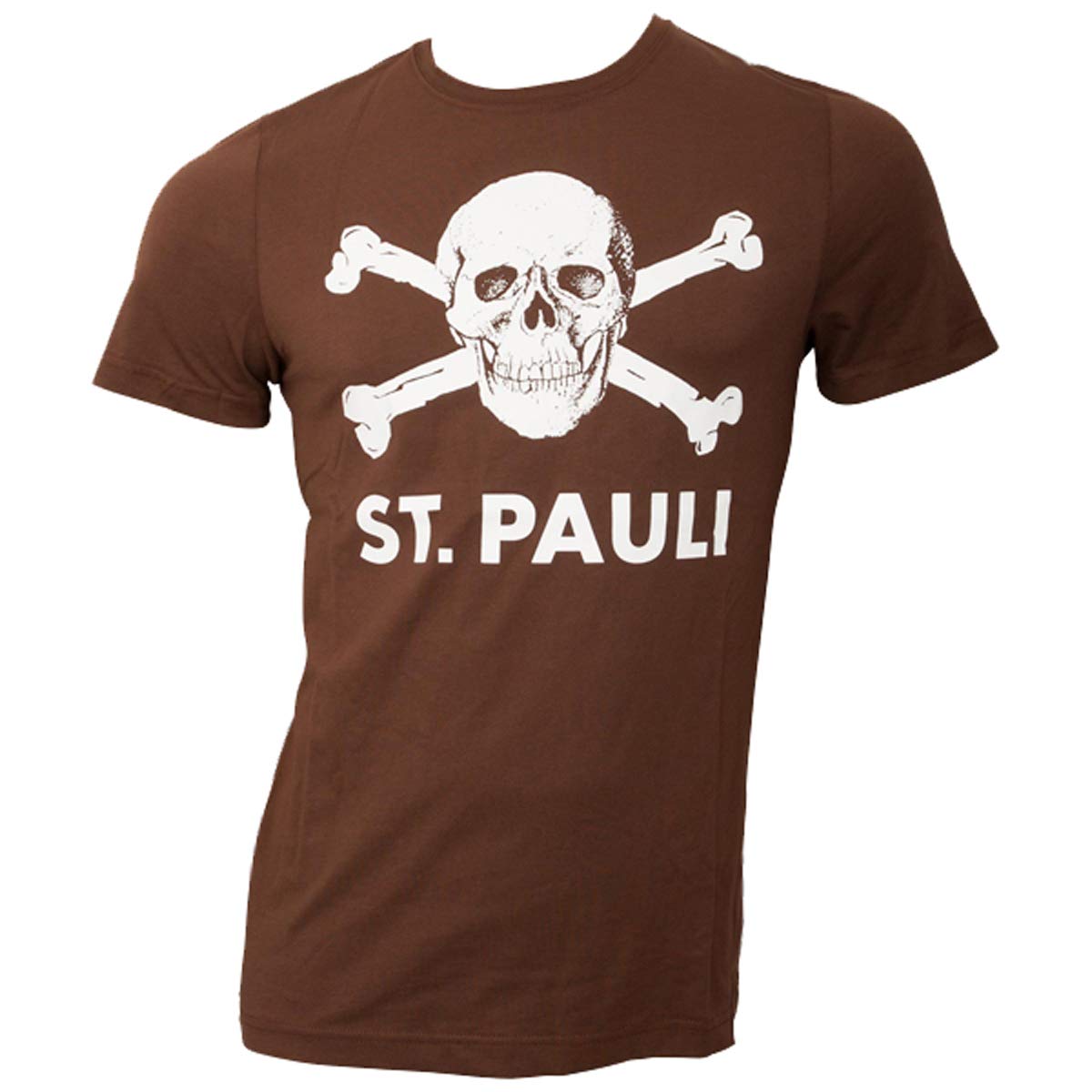 FC St. Pauli 2-częściowy zestaw t-shirtów dwupak czaszka brązowa i czarna (XXXL)