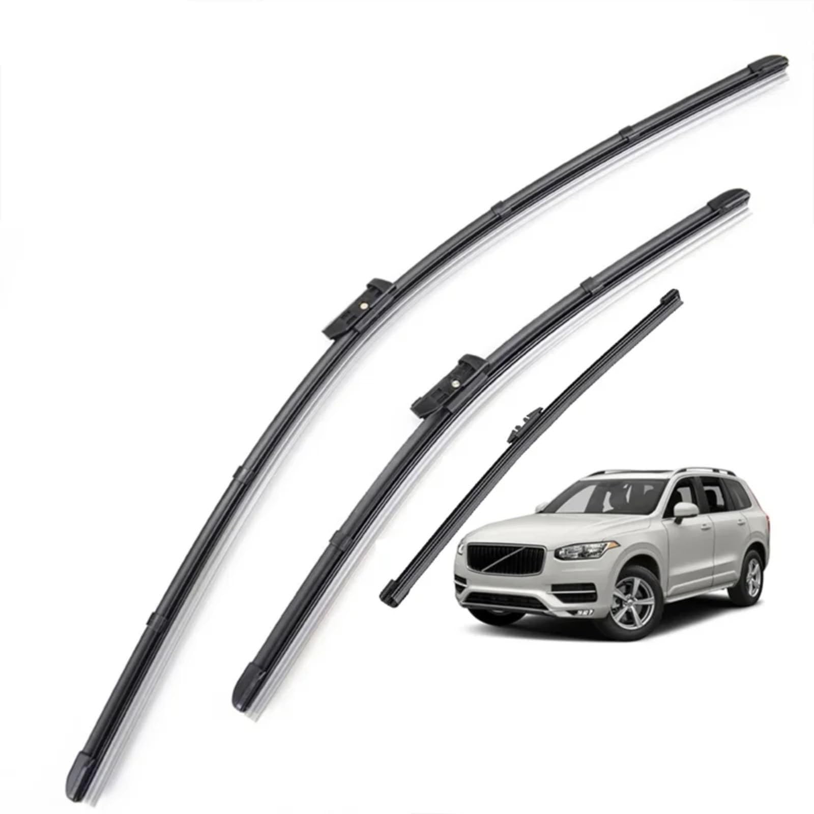 Spazzole Tergicristallo Auto Per Volvo Per XC90 MK2 2016-2020 Pioggia Tergicristallo | Set spazzole tergicristallo anteriori posteriori Kit aggiornamento sostitutivo 3 pezzi 24"20"14"