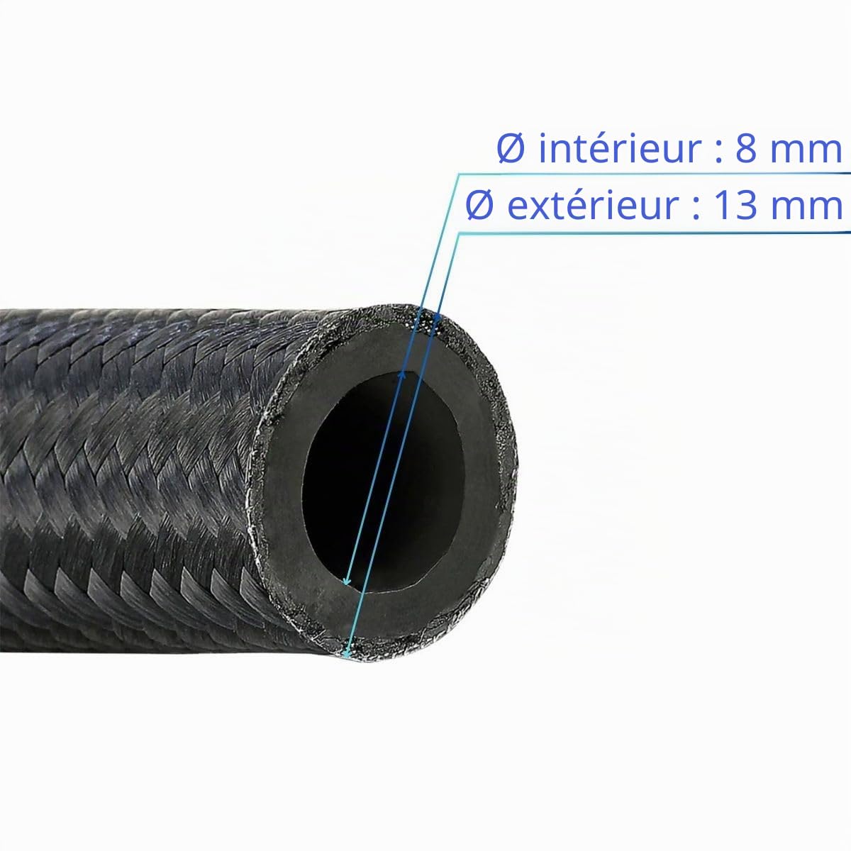 Tuyau de carburant diesel - Diamètre 8 mm - Longueur 5 m