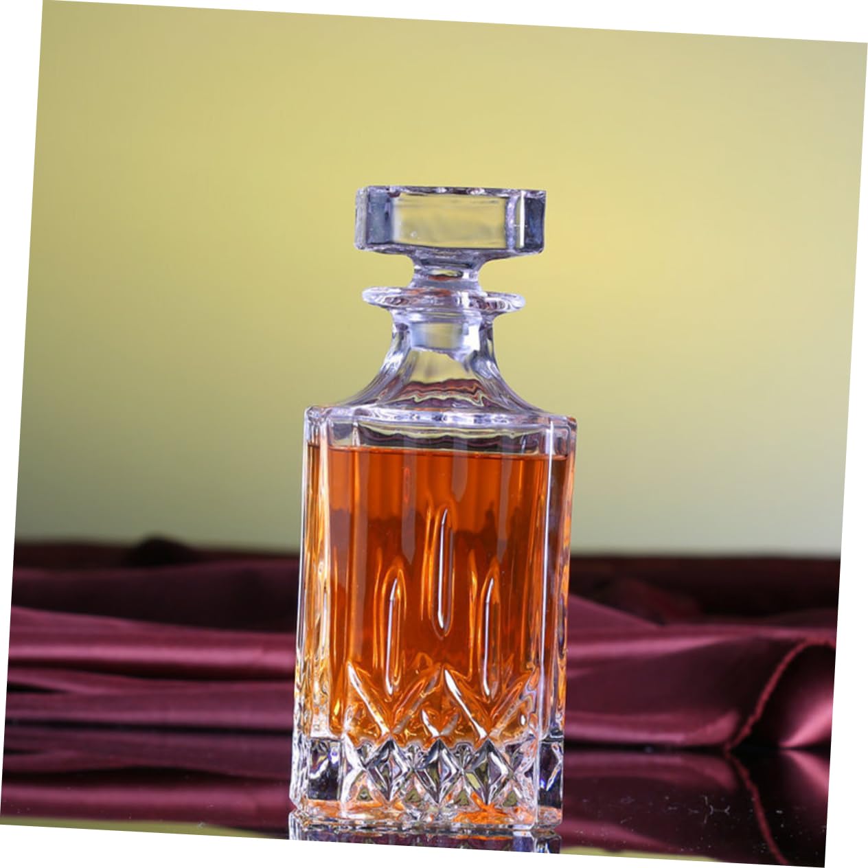 TOPBATHY Decanter Per Vino Da 700 Ml Dispenser Per Bevande in Dispenser Per Whisky E Birra Elegante Per Bar Domestici