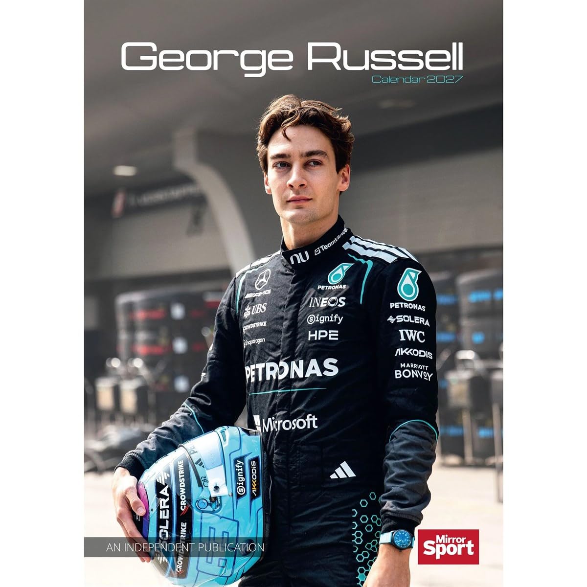 George Russell A3 Calendar 2027, Wall Calendars, Month To View, Gift