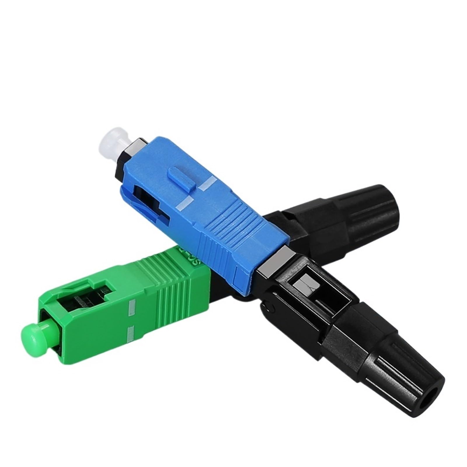 Épisseur de Fibre Optique Adaptateur de Fibre Optique monomode Rapide SC APC, Assemblage sur Le Terrain for FTTH(100pcs SC APC)