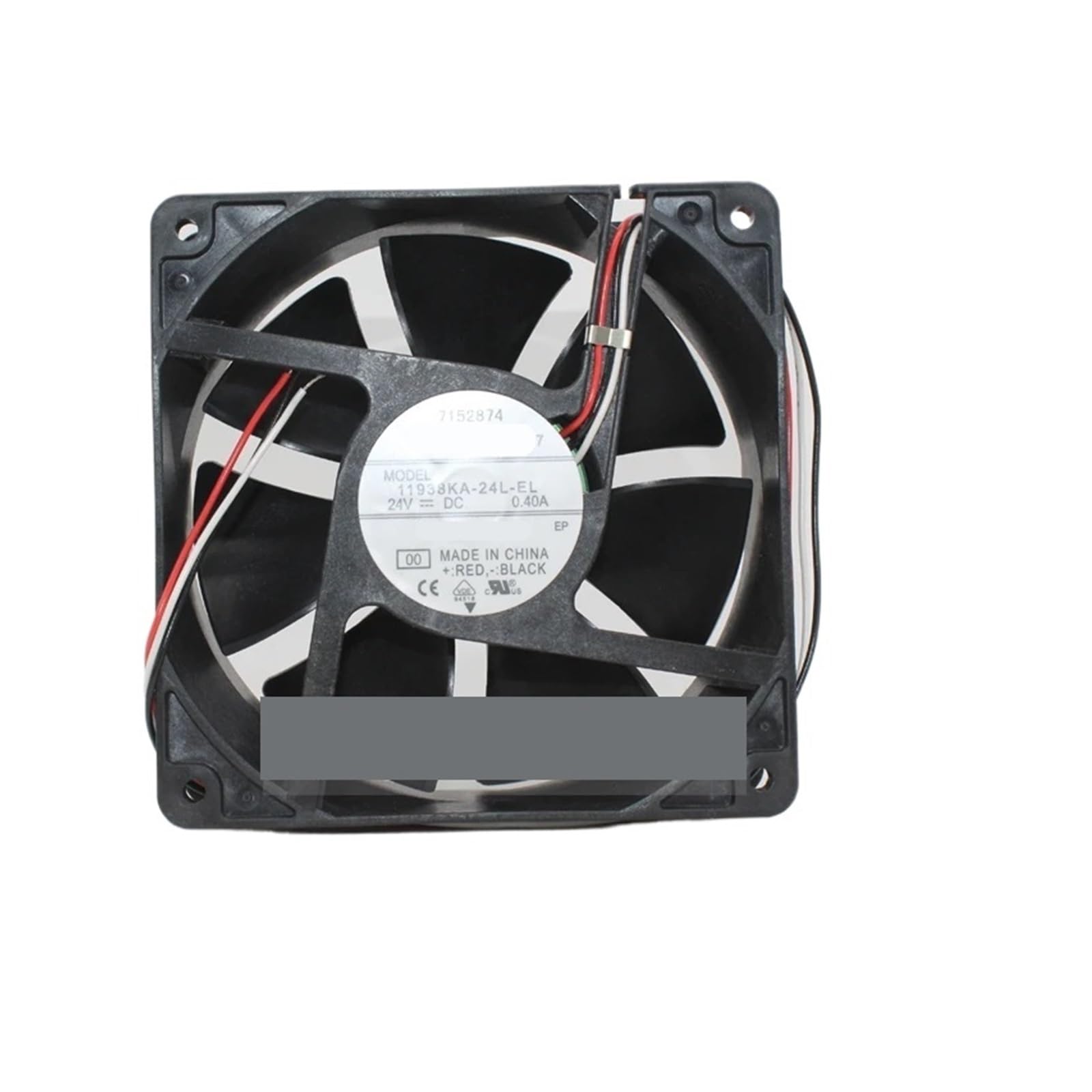 11938KA-24L-EL 00 Server Cooling Fan DC 24V 0.40A 120x120x38mm 3-Wire