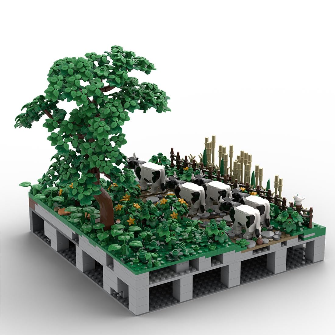 Burg Hohengeroldseck model z klocków zaciskowych, historyczny model zamku z 62 modułów, rozszerzenie krajobrazu, prezent dla miłośników historii i kolekcjonerów zamków, 1508 elementów