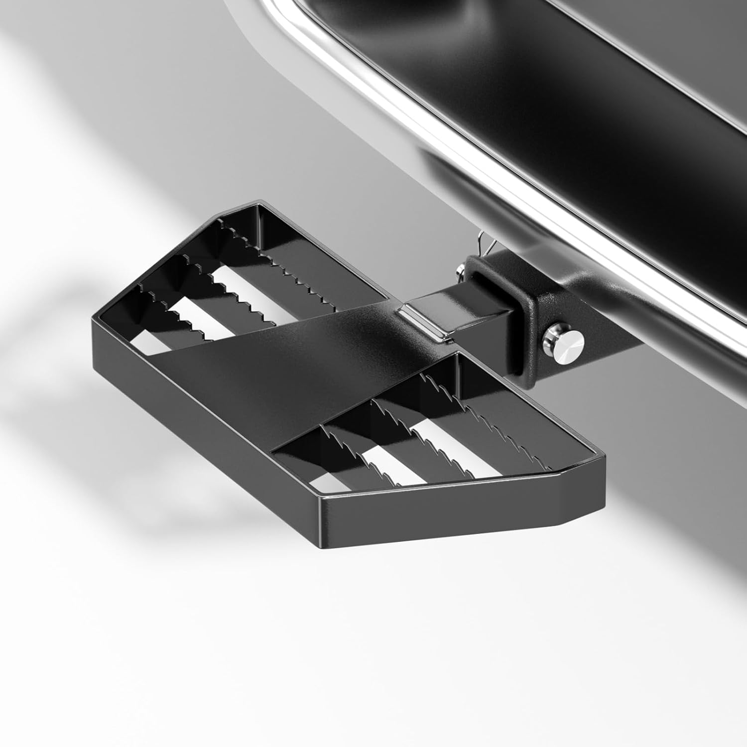 Hitch Step for 2" Receiver, Universal Rear Bumper Protector Guard, 15.9" Length Anti-Slip Trailer Hitch Step, 450lbs Load Capacity, Fits Truck Pickup Van RV, Includes Locking Hitch Pin & Clip