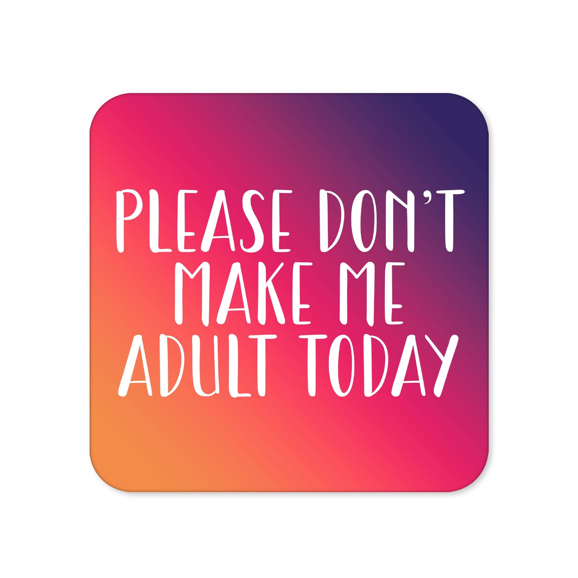 Funny Drinks Coaster | Novelty Office Mug Coasters | Childish Adult Beer Mat | Sarcastic Home Accessory | Silly Prank Joke Coffee - CC67