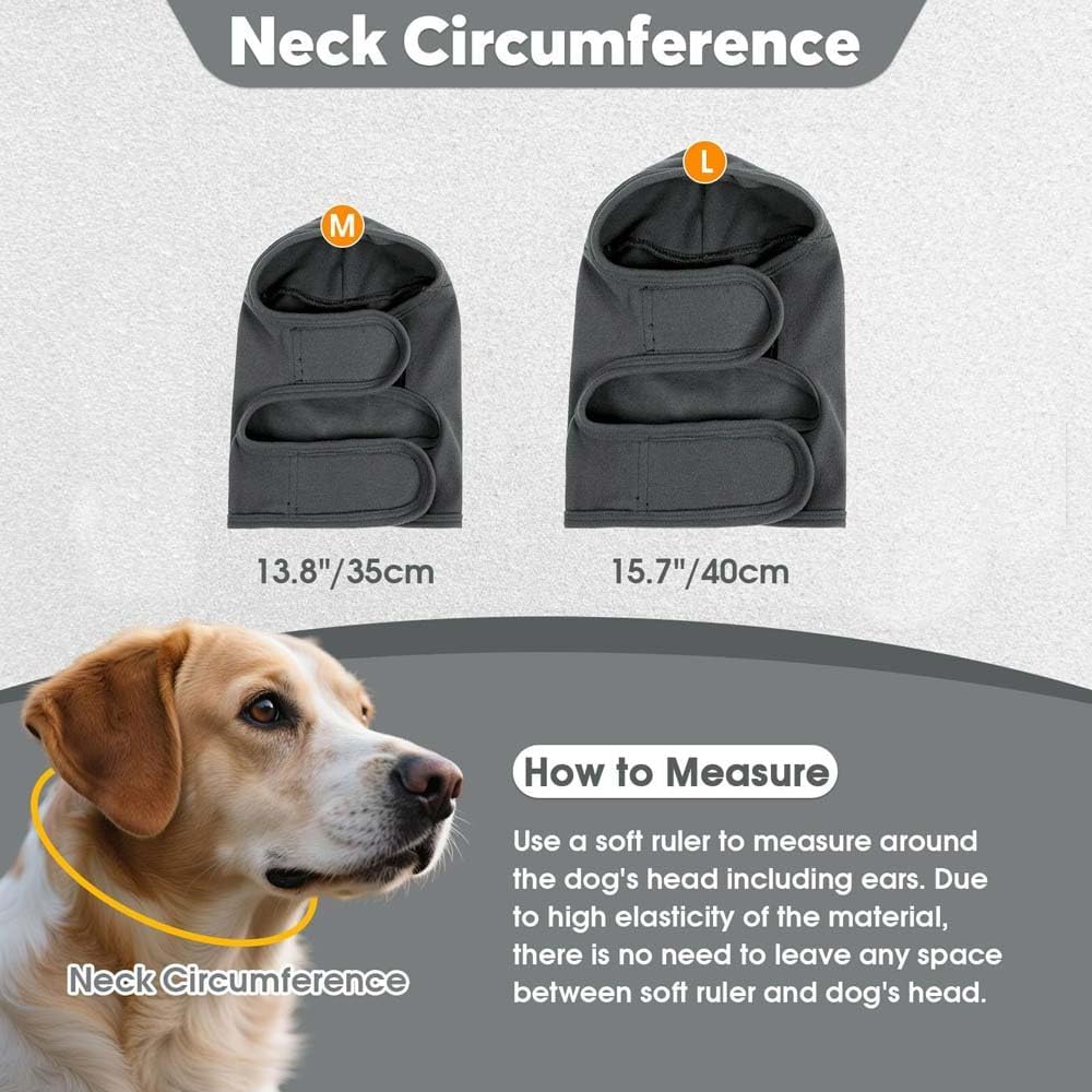 Ear Muffs for Dogs Noise Reduction Protector Dog Ears Anti-Anxiety Headphones for Dogs Pyrotechnics Hat for Dog Clothes and Accessories Dogs (M) 3