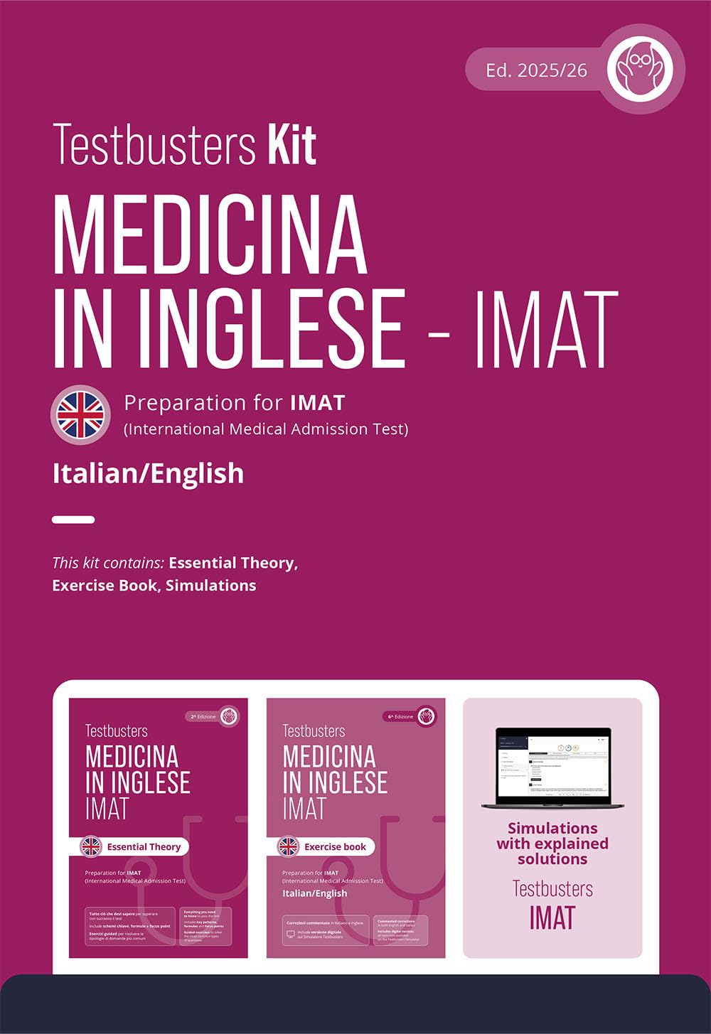 Testbusters. Test di medicina in inglese IMAT. Kit. Preparazione al test IMAT. Con simulazioni commentate