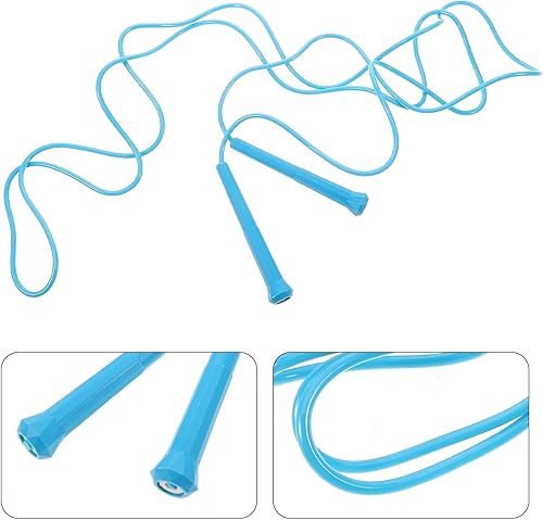 Miniatura 9 de Cuerda de saltar de velocidad ajustable para fitness, cuerda de saltar azul para hombres y mujeres, aumenta la flexibilidad de coordinación de