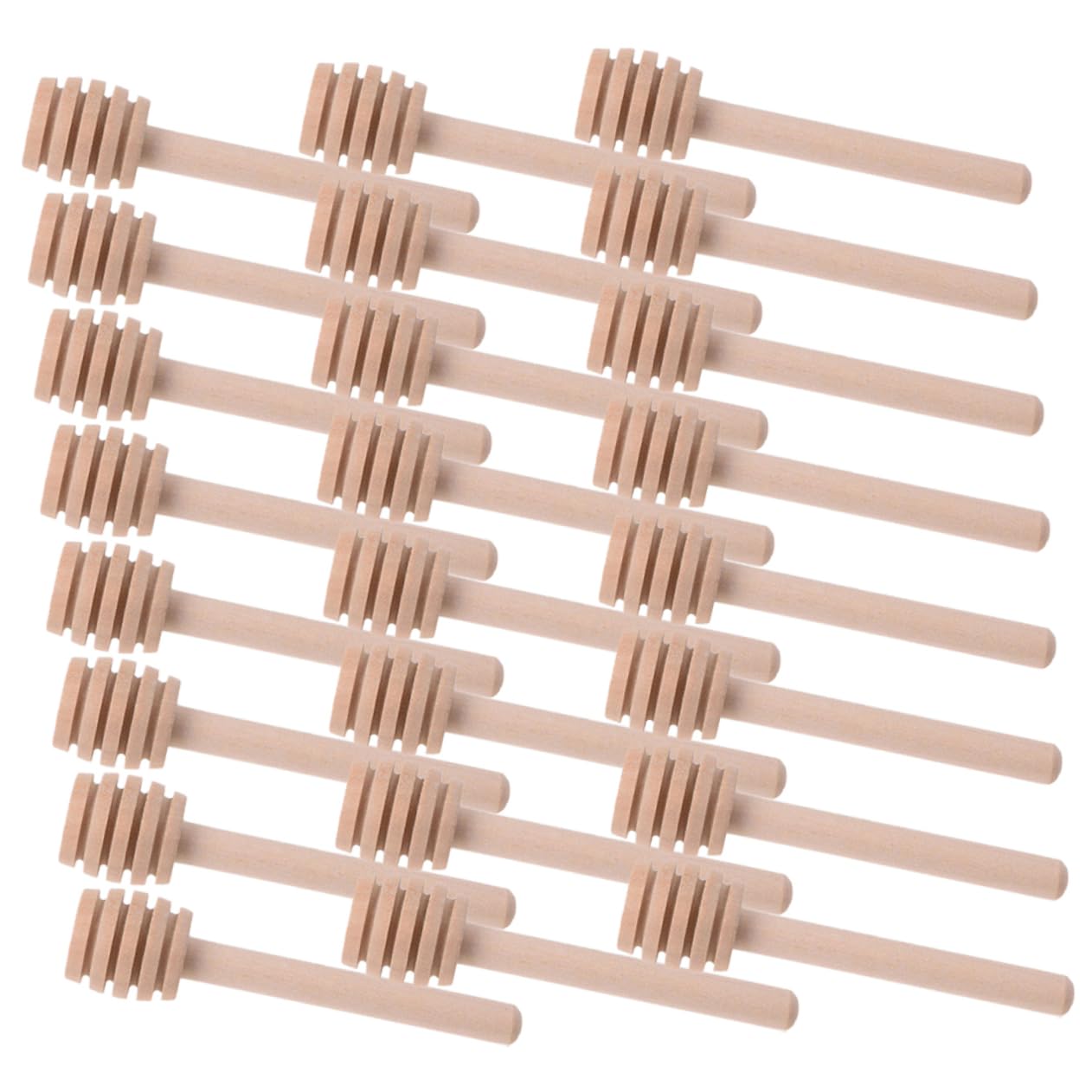 Garneck 40pcs Honey Stirrer Honey Mixing Stick Stirring with Sticks Shape Mini Serve Small Household Honey Stir Dipper Honey Stick Honey Mixing Stirrers Honey Pot Stick Wooden re-usable