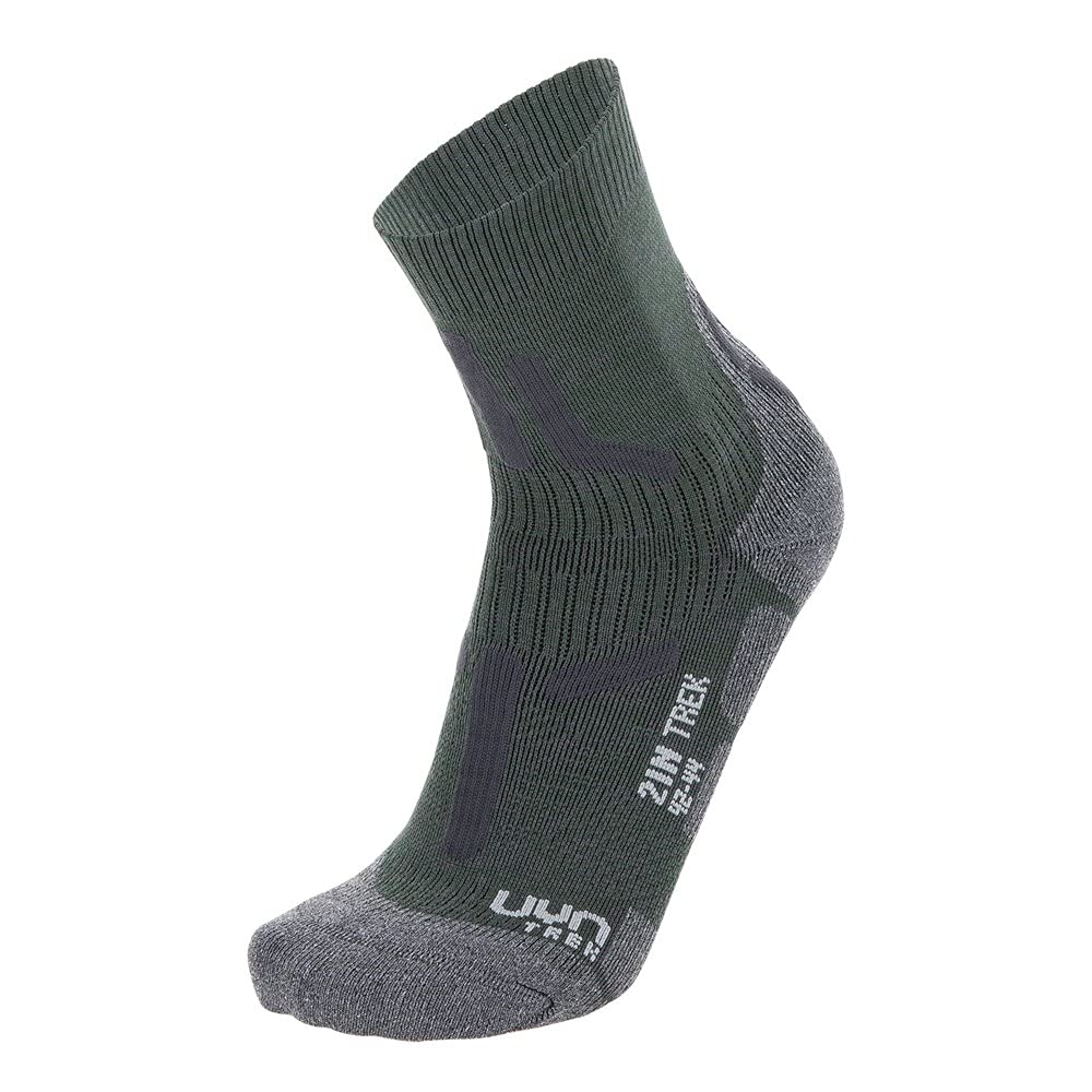 UYN S100219 TREKKING 2IN Socks Men's Military/Melange Grey 41
