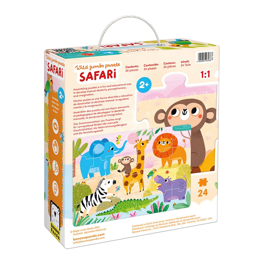 Banana Panda Wild Jumbo Puzzle Safari, 8.43 x 9.84 inches - Image 3