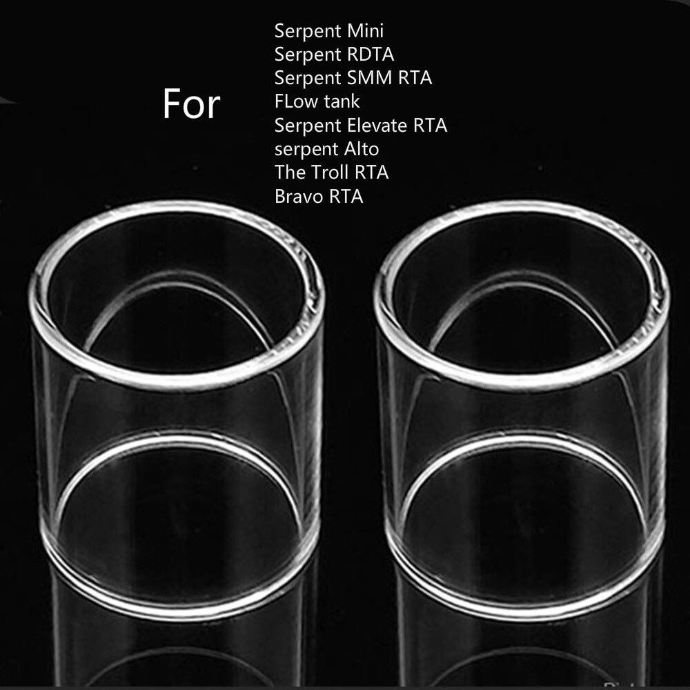 LITAO-CIG, Verre Droit for Serpent Mini/Serpent SMM RTA/Cuve de Circulation/ Serpent Elevate RTA/Serpent Alto/Le Troll RTA/Bravo RTA,sans Tabac ni  Nicotine : Amazon.fr: High-Tech