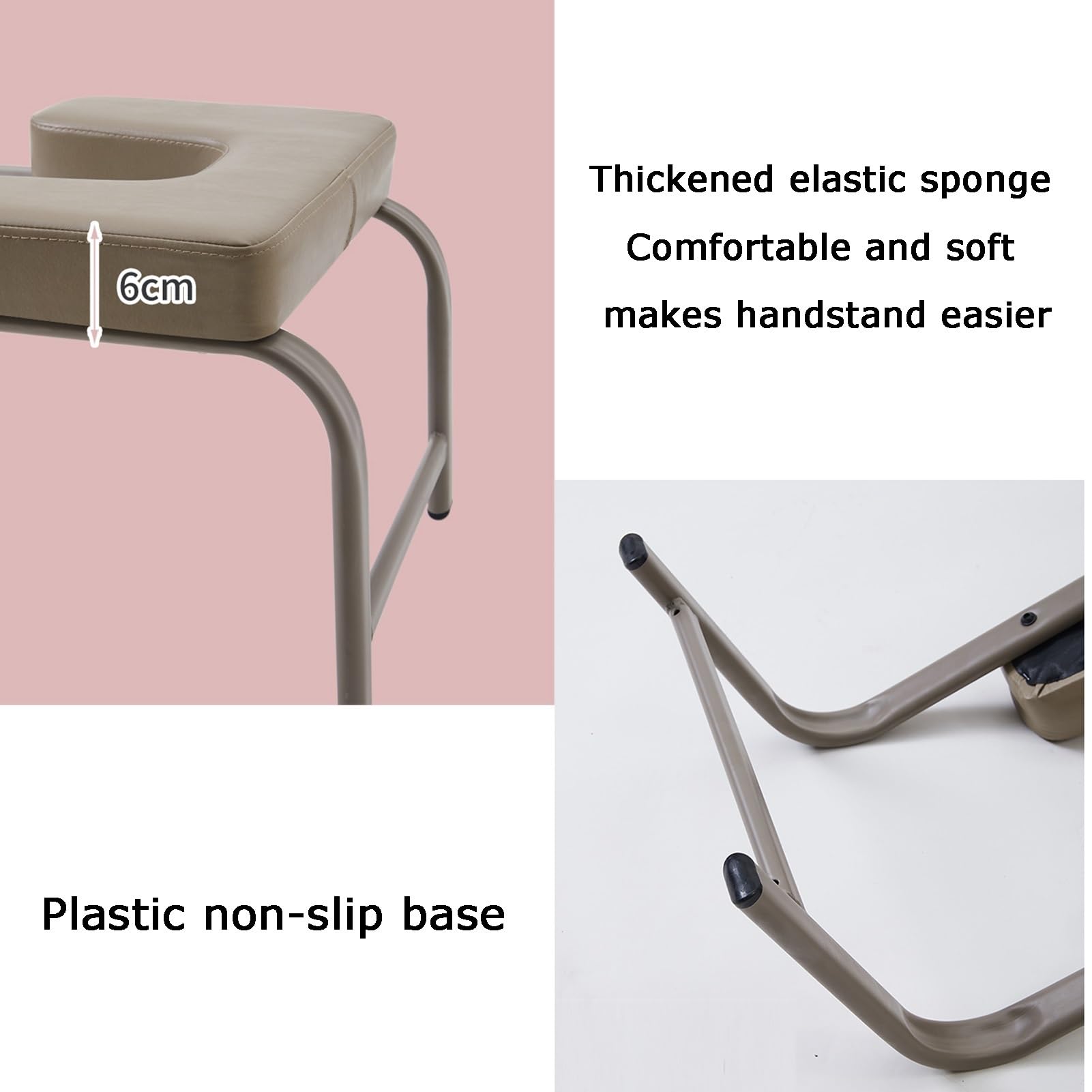 Sedia For Inversione Yoga, Sgabello For Verticale, Portata 150 Kg, Spessore Spugna 6 Cm, For Allenamento Fitness E Equilibrio