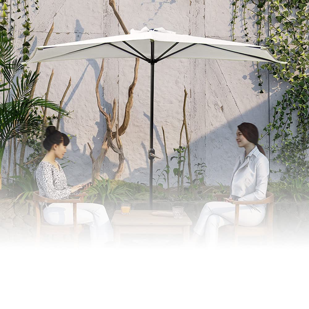 Ombrellone Da Parete 247 Cm Regolabile - Parasole Esterno Per Giardino, Balcone E Cortile | Marrone - Foto 3