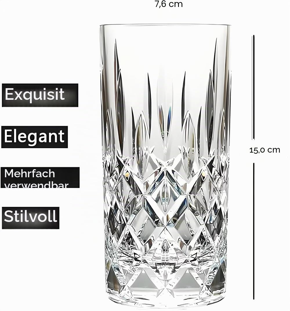 400ml Tritan Kunststoff Wassergläser Trinkgläser Plastik Becher Longdrinkgläser Saftgläser Camping Gläser Acryl Trinkbecher Spülmaschinenfest BPA frei Unzerbrechlich Wiederverwendbar
