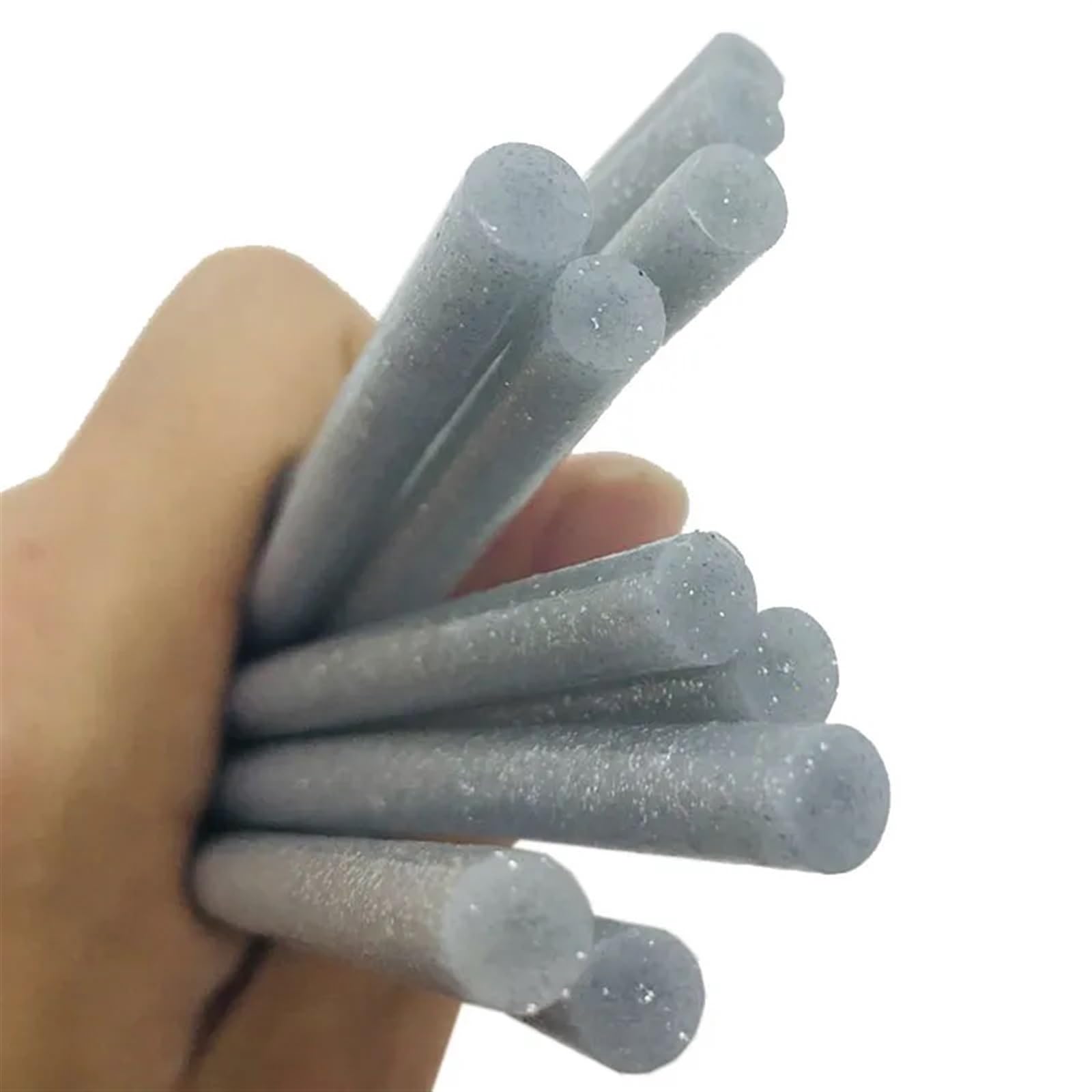HeißKlebestifte 50 stück Bunte 7 * 100mm Silber Glitter Hot Melt Klebestifte for Handwerk Telefon Fall Album Reparatur Zubehör Klebestift FüR Heimwerken Reparieren