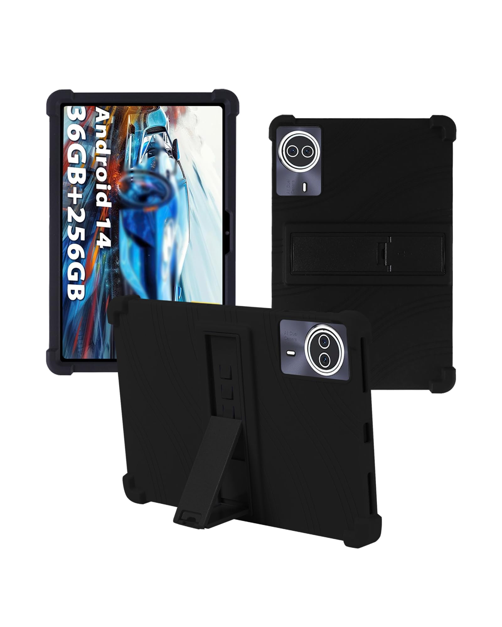 Case for BEYODFU A140 2025 Upgraded Android 14 Tablet 14 inch，WUNIAK Shock Proof Lightweight Stand Rubber Shell Protective Cover,Kids Friendly Soft