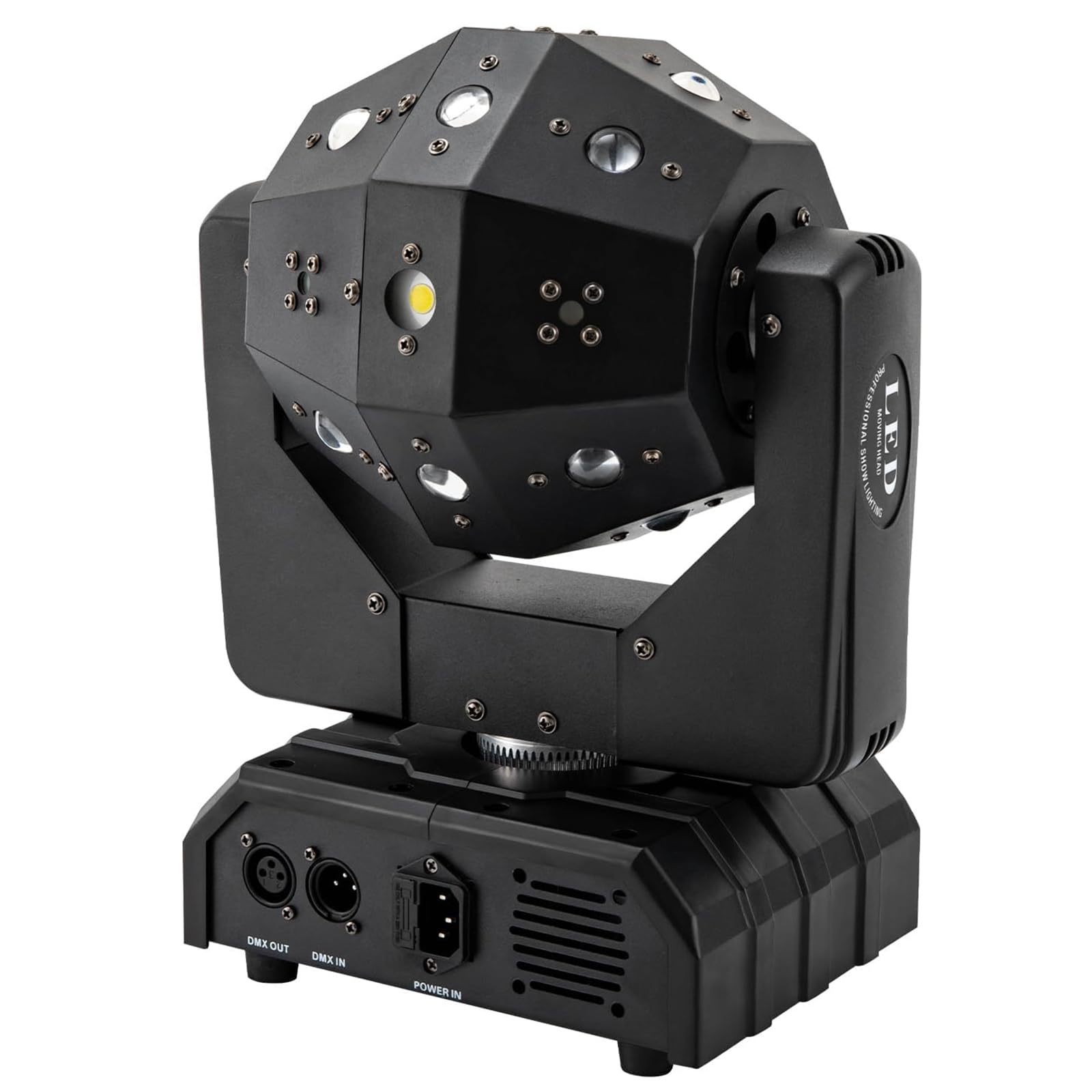 PODEC Stage Lights Moving Head Light, 16X3W LED RGBW Beam Effect Stage Light With 3IN1 Beam Effect, Support DMX512, Sound Activated, Auto, Master/Slave Activated, for Disco Wedding Parties Live