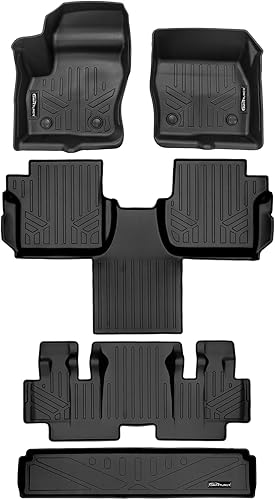Miniatura 52 de SMARTLINER Alfombrillas de primera fila de ajuste personalizado (1 unidad) compatibles con Ford Transit 2020-2022 Ford Transit 2023 - 2025,Negro