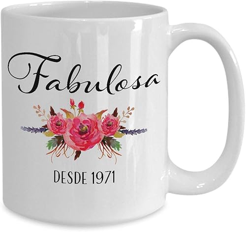 Miniatura 2 de Fabulosa Desde 1971 - Cumpleaños 50 Mujer Decoracion - Taza De Café - 15oz