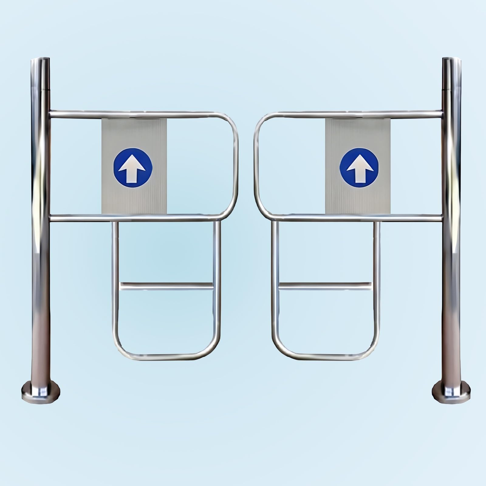 Aioneer Self-Closing Swing Gate With Spring Mechanism, One-Way Entrance Door For Safety And Access Control In Industrial, Commercial, And Public Spaces-150cm/59in