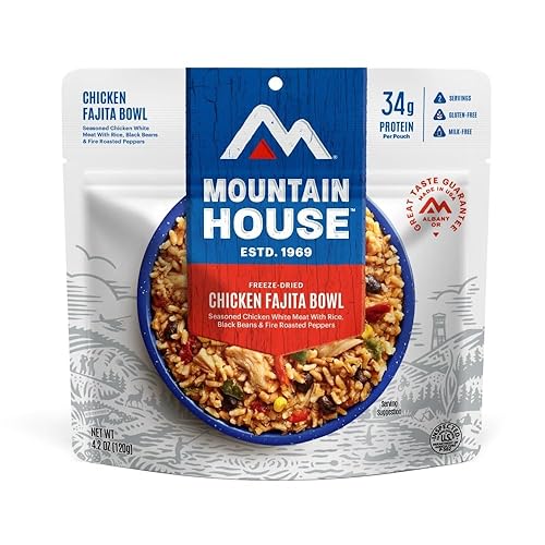Mountain House Chicken Fajita Bowl | Freeze Dried Backpacking &