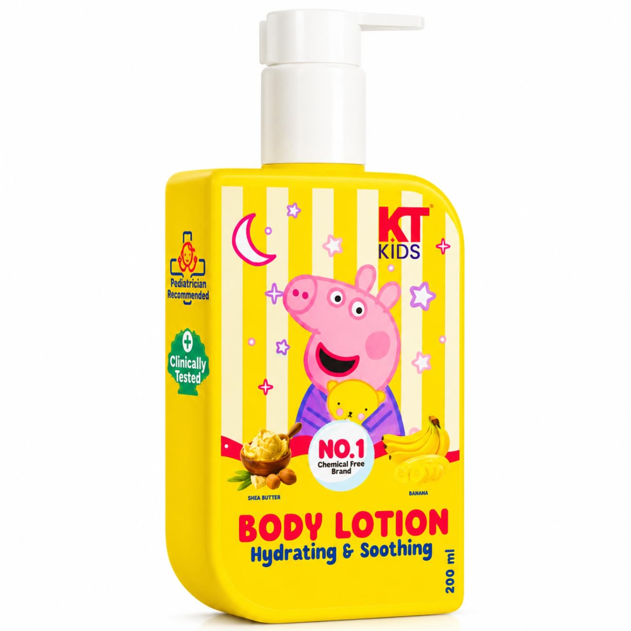 Body Lotion for Kids 2+ Years | Hydrating Summer Moisturizer with Shea Butter & Banana | 100% Vegan, Pediatrician Certified & FDA Approved | Non-Greasy | 200ml-image-29